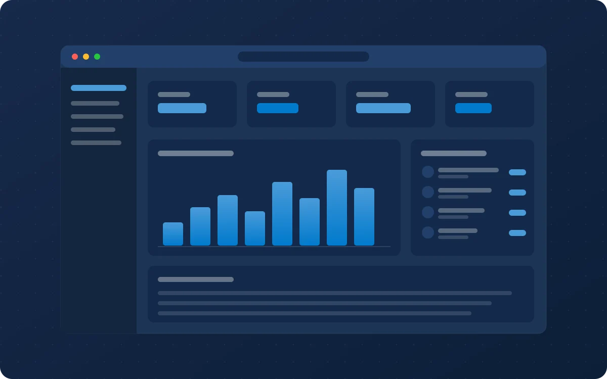 Tracking Yeti dashboard — KPIs, premium trend chart, and an agent leaderboard