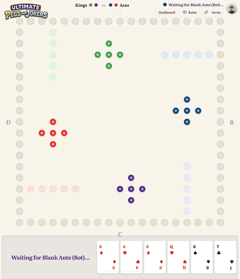 Ultimate Pegs and Jokers screenshot 2